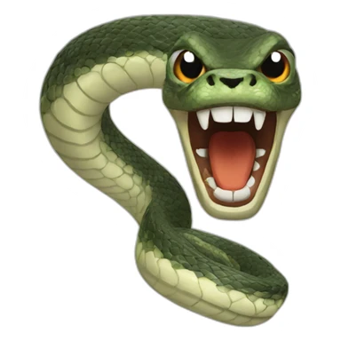angry snake sticker