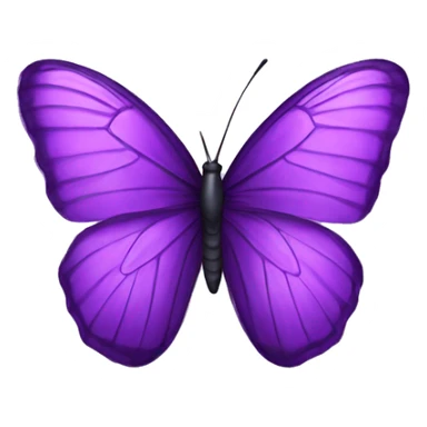 purple butterfly with the letter W sticker