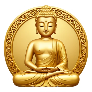 Golden Buddha sticker