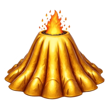 Gold Volcano sticker