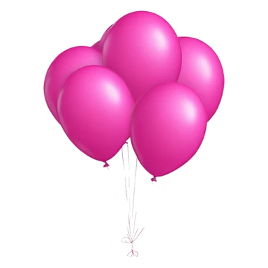 2025 as 4 pink balloons  sticker