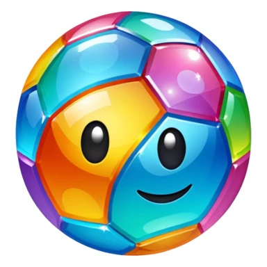 boule disco à facette et poulpe sticker