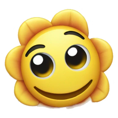 happy flower sticker