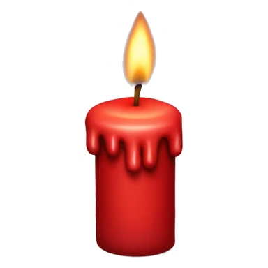 red candle sticker