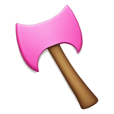 pink axe sticker