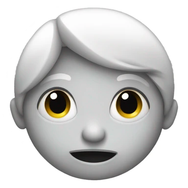 Shy emoji face sticker