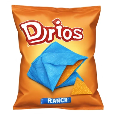 cool ranch blue bag doritos sticker