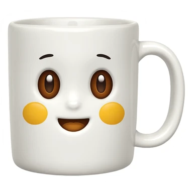 cute mug simple pattern sticker