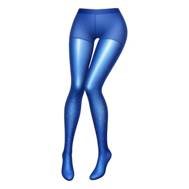 Blue sparkly party tights sticker
