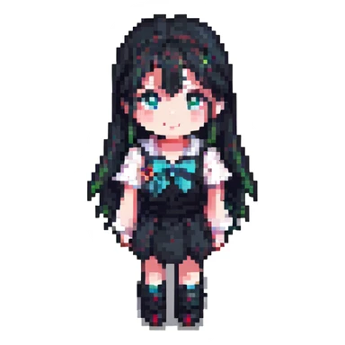 anime girl sticker
