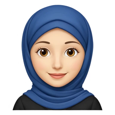a beautiful French teacher wearing hijab sticker