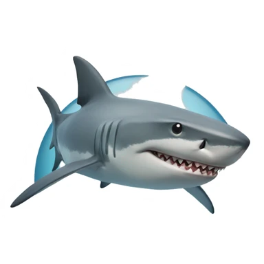 Shark with a top snapchat sticker