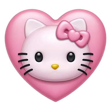 hello kitty heart sticker