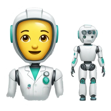 Robot medecin sticker