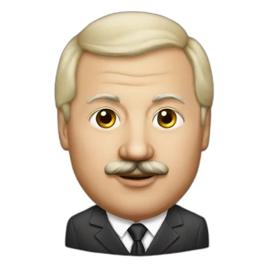 Lukashenko as potato sticker