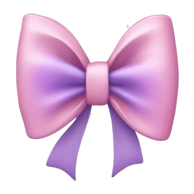 pastel pink and purple bow sticker