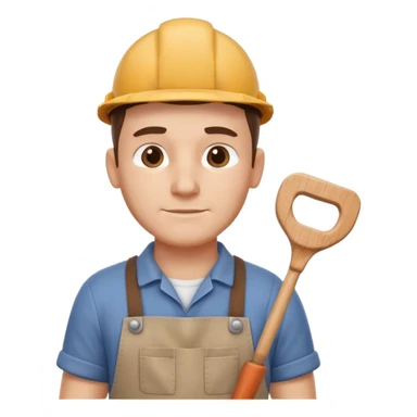 carpenter portrait, head and shoulders only, wearing work apron, wooden tools visible, focused friendly expression, workshop vibe, 3D cartoon, mobile game icon style, clean background, no text, no watermark
 sticker