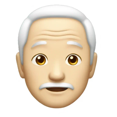 japanese old man sticker