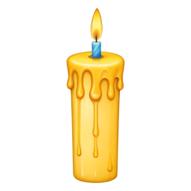 Letter € birthday candle  sticker