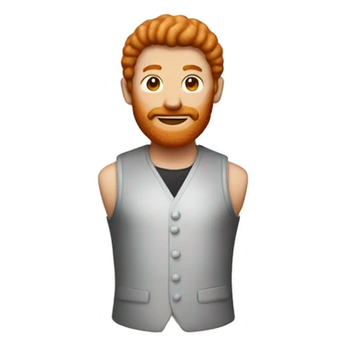 Ginger cookies in the form of a man sticker