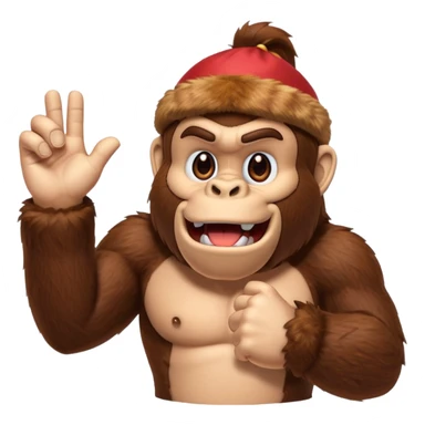 donkey kong making 👌 sticker
