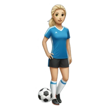 soccer girl sticker