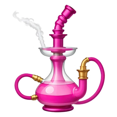 Pink hookah sticker
