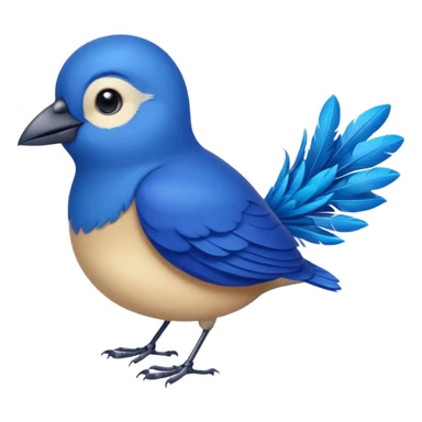 blue bird from brrazil sticker