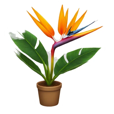 Bird of paradise plant sticker