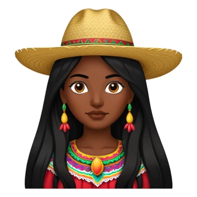 Mexican woman sticker
