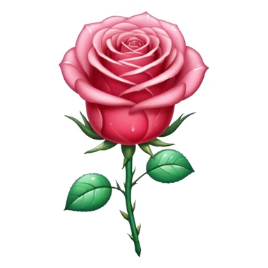 Rose made out of crystal  sticker