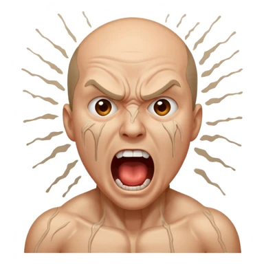 torture, screaming man sticker