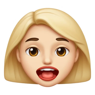 biting lip emoji  sticker