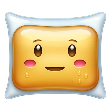  wet drool on pillow sticker