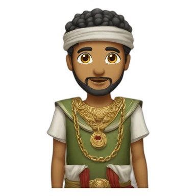 Maghrebi with guard and wearing a chain sticker