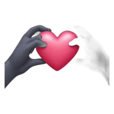 Coeur avec la main sticker
