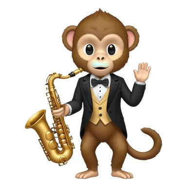 monkey Musician sticker