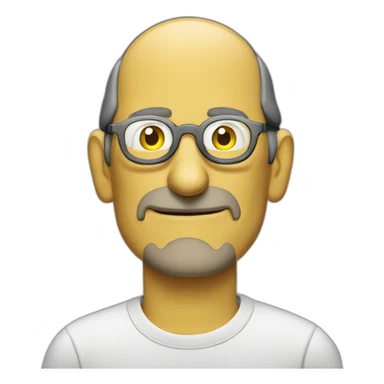 Steve jobs in Simpsons sticker