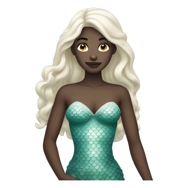 pale mermaid sticker