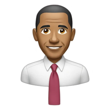 barack obama in rose short sticker