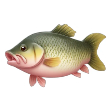 half carp half pig sticker