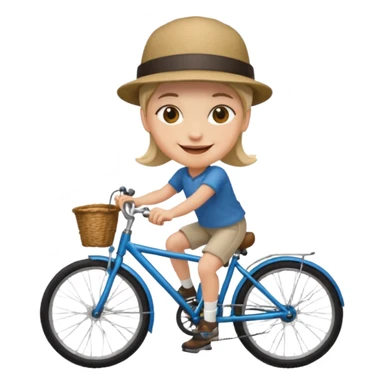 Make emoji of scout on bike sticker