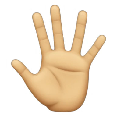 The two-hand glue with just the middle and index fingers raised sticker