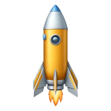 white rocket sticker