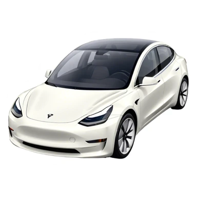 Tesla Model 3 - Tesla (Model Year: 2021) (Iconic colour: White) sticker