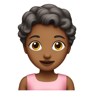 Girl in pink dress sticker