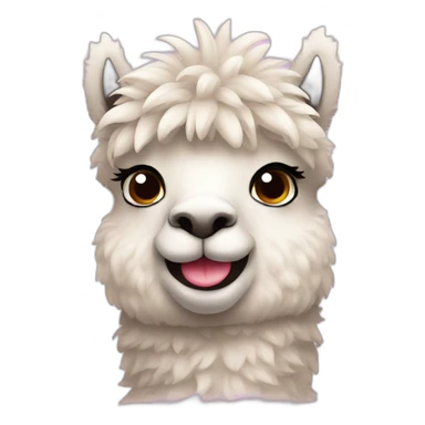 alpaca in love sticker