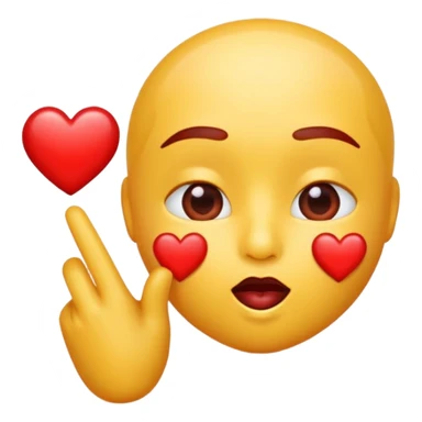 Blowing a kiss emoji sticker