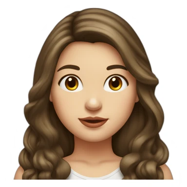 Brunette-girl-long-hair-chubby-cheeks-old-money-fashion-style-red sticker