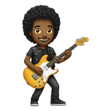 Guitariste sticker